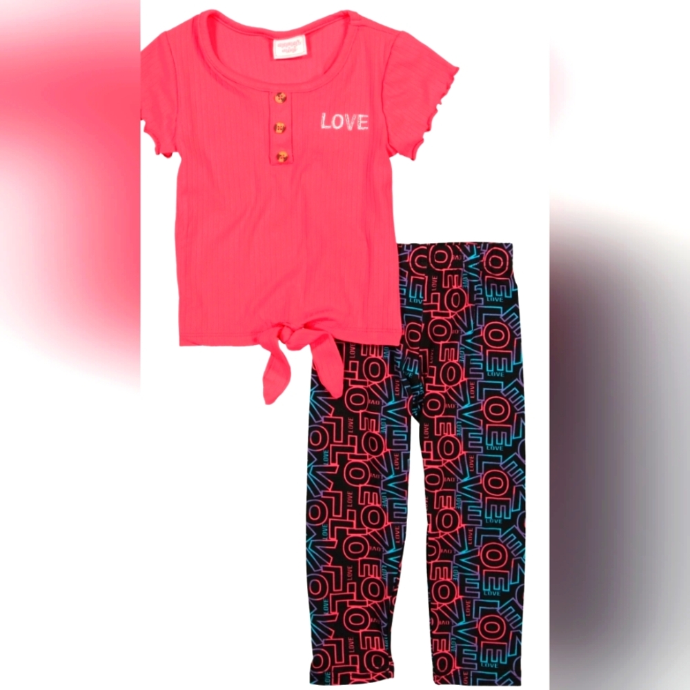 Mama's Mini 2 Pcs Pink Love Set Sz 12 Month New